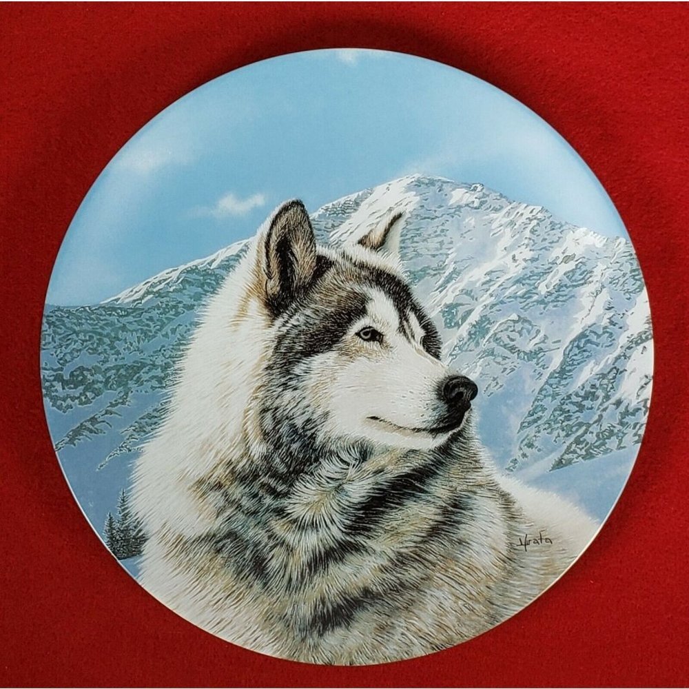 Wild Spirits Collectors Plate "Solitary Watch" by W.S.George MIB +COA
